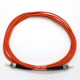 ODM Konektor Kabel Patch Serat Optik Single Mode ST-ST SX DX Warna Oranye Jumper