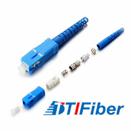 Konektor Kabel Serat Optik Bahan Plastik SC UPC SM MM Type Untuk Jaringan FTTH