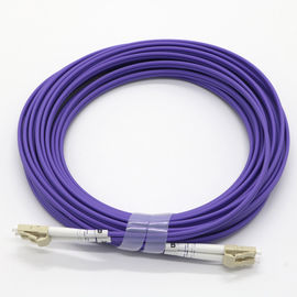 Duplex Multimode Fiber Patch Kabel Warna Disesuaikan Dengan Konektor LC / UPC