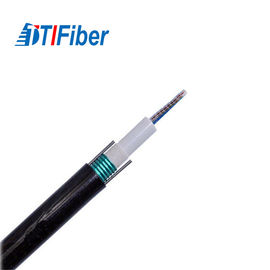 8 Fiber Count Fiber Optic Wire Cable Hitam Luar Aerial GYXTW Singlemode