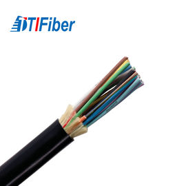 Kabel Fiber Optic Bawah Tanah Luar Ruangan 2-288 Cores Warna Hitam Untuk Dimakamkan Langsung