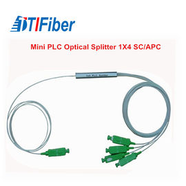 1X8 1x16 Tabung Baja Fiber Optic Splitter 2.0mm Kabel SC / APC PC Konektor UPC