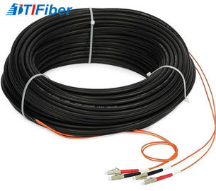 Indoor FTTH Drop Kabel Fiber Optik Patch Cord Singlemode Dengan SC LC ST FC Connector