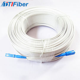 Indoor FTTH Drop Kabel Fiber Optik Patch Cord Singlemode Dengan SC LC ST FC Connector