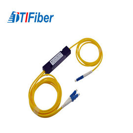 FBT 1X2 2x2 Serat Optik Splitter PLC 1310 / 1550nm 0.9mm Jenis ABS Untuk Sistem FTTX