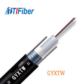 GYXTW Uni Tube Kabel Ethernet Fiber Optic 12 Core Single Mode Untuk Telekomunikasi