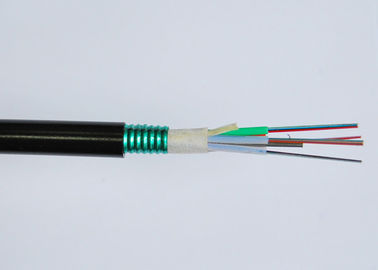 Kabel Fiber Optic Lapis Baja Luar Angkasa GYTS GYTA Steel FRP Anggota Kekuatan 2 ~ 144 Cores