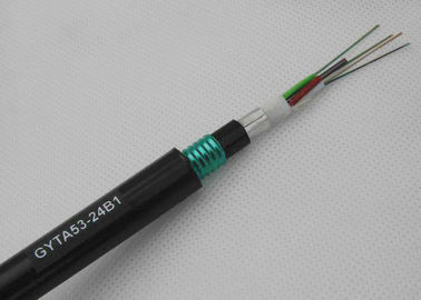 Kabel Fiber Optik GYTA53 terbuka dengan Pita Lapis Baja Baja Bergelombang