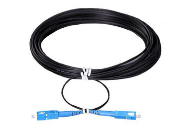 12cores LSZH Jacket Outdoor Kabel Fiber FTTH dengan G657A Fiber, Black