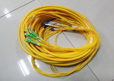 12 inti, 24 inti Kabel Serat Optik Dalam Ruangan dengan konektor SC