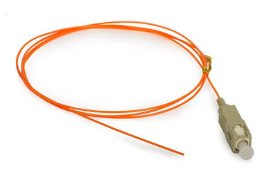 Multimode SC MM Fiber Pigtail dengan UPC Poishing, kabel Fiber Orange 0.9mm