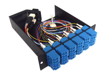 12 Konektor SC Panel Patch MPO anti goncangan untuk sistem kabel kabel