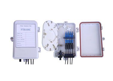 1 * 4 PLC kotak distribusi kabel Fiber Outdoor untuk SC Fiber Pigtail