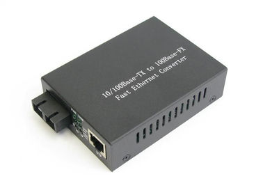 100M Singlemode / Multimode serat optik Media Converter untuk Ethernet