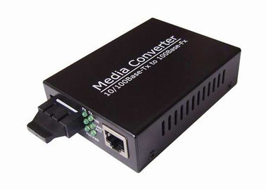 Single / ganda Fiber Optic Media Converter dengan Half / Full Duplex