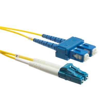 Duplex SC UPC Fiber Optic Patch Cord Single Mode Kehilangan Penyisipan Rendah