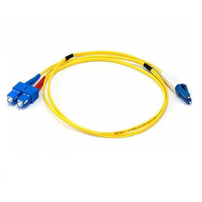 Lc-Sc Sm Os2 9 / 125um Duplex Indoor Outdoor FTTH Drop Multimode Duplex Fiber Optic Patch Cable Cord