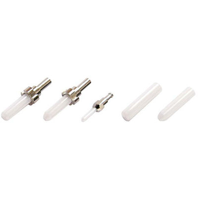 1.25/2.5mm SM/MM Ceramic Ferrule for LC/SC Fiber Connector Fiber Optic Equipment With Flange