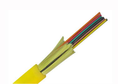 Distribusi Indoor 2.0mm OM3 Fiber Optic Cable dengan Aqua Jacket