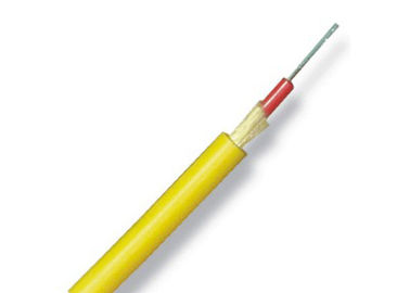 Simplex Indoor Fiber Optic Cable untuk Jaringan Telekomunikasi, Kuning