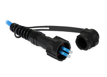 APC ODLC konektor Fiber Optic duplex UPC polishing / hitam Boot