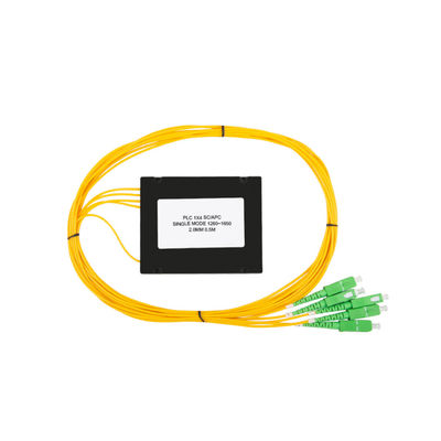 Konektor SC APC Fiber Optic Splitter 1x4 PLC Splitter 1650 nm