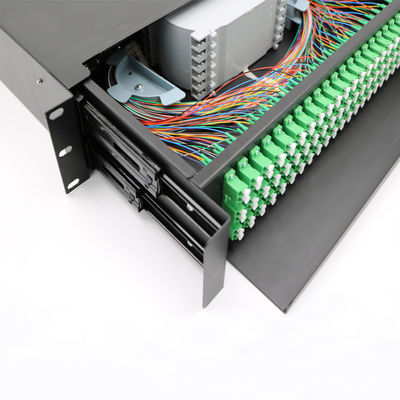 19 Inch 1u 2u Rack Mount Mpo Kaset Patch Panel Plc Splitter Fiber Panel
