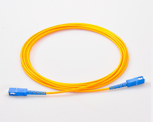 SC Single Mode Optical Custom Fiber Optic Cables Patch Cord Simplex