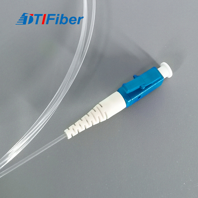 FTTH Transparan LC UPC Fiber Optic Patch Cord Simplex Tak Terlihat