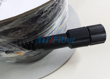 Waterproof PDLC RRU Fiber Optik Patch Cord terbuka dengan Menarik Eye