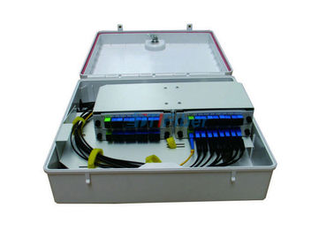 Kotak Distribusi Serat Optik IP65 Outdoor PLC Splitter Terpasang di Dinding