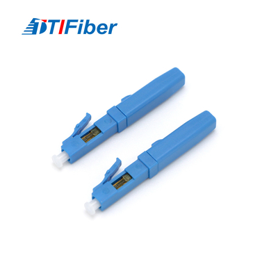 LC UPC Singlemode Simplex Fiber Optic Fast Connector Untuk FTTH