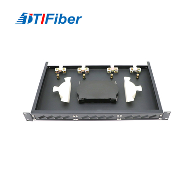 FTTH 12 - 24 Core Fixed Type Rack Mount Fiber Optic Patch Panel