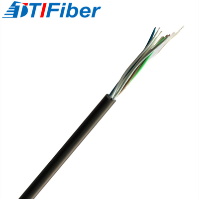 4 6 8 12 16 24 Inti Kabel Serat Optik GYFY G652D Duct Dengan PE Sheath