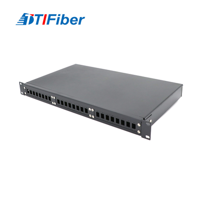 IU 24 Core SC / FC Fiber Optic Terminal Box Panel Patch Serat Optik Tipe Tetap