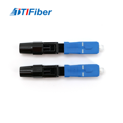 Konektor Cepat Serat Optik SC UPC Untuk Penghentian Bidang Kabel Drop FTTH