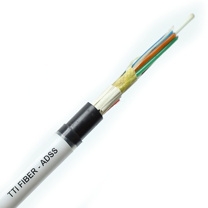 FTTH FTTX Outdoor ADSS Single Sheath Double Sheath Span 8F 12F 24F 48F Kabel Serat Optik